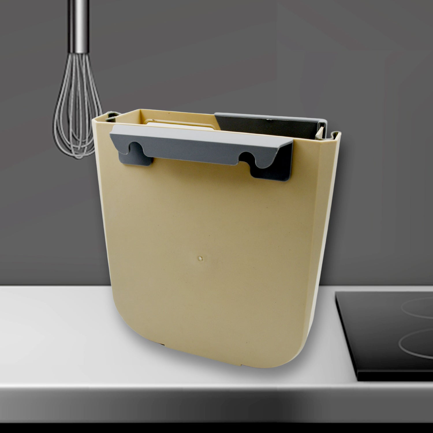 Foldable Hanging Trash Can – Space-Saving Waste Bin for Kitchen, Bathroom & Car signaturekarts