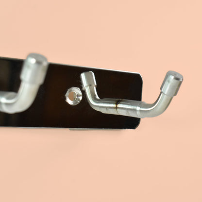 Stainless Steel Wall Mounted Coat 4 Hook Rack (20x3 / 1 Pc) Signature kart