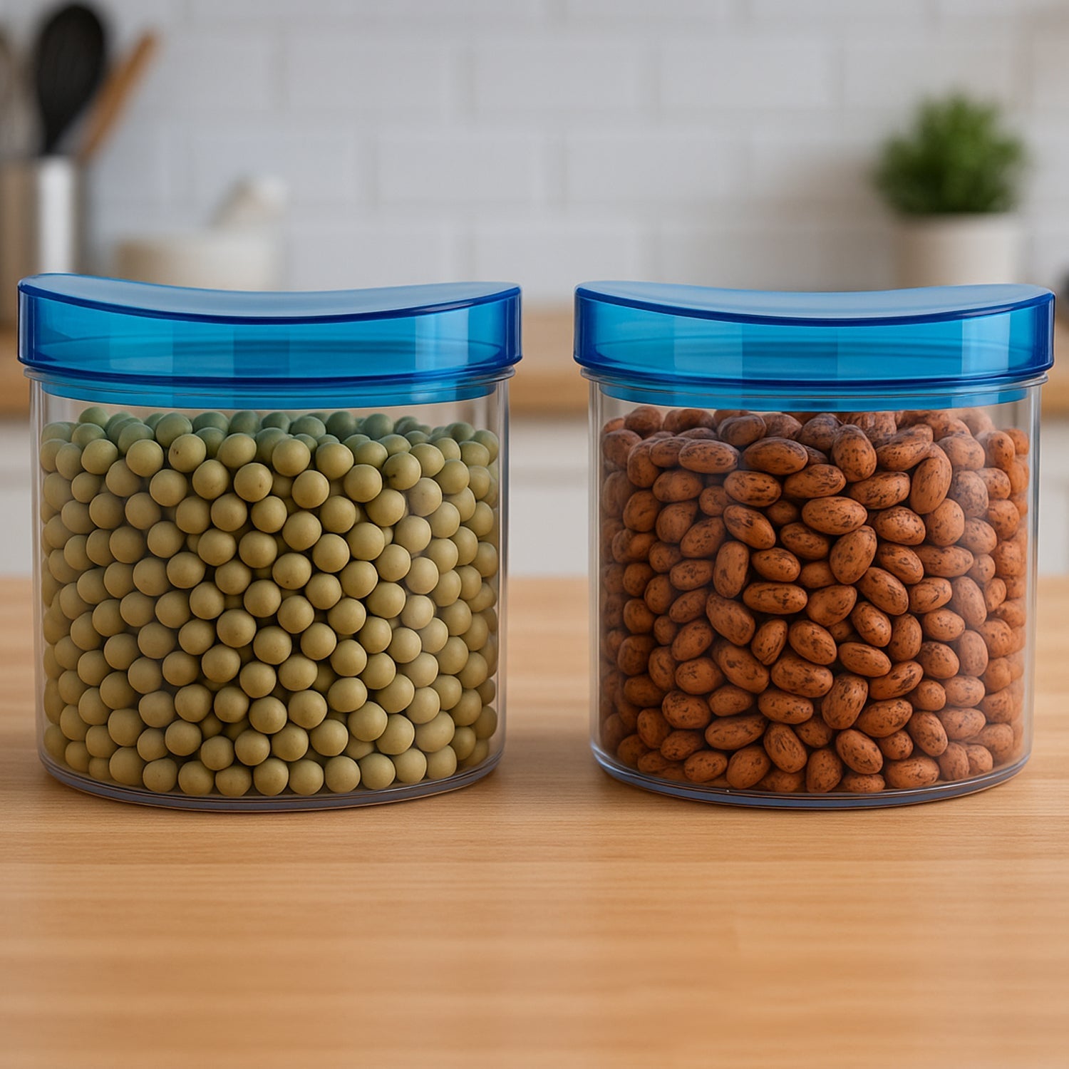 Air Tight & Unbreakable Kitchen Jar Set (2 Pcs Set) signaturekarts