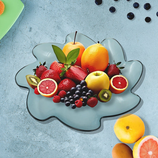 Flower Shape Kids Plastic Plate - for Dinner, Snacks & Party Supplies (1pc) signaturekarts