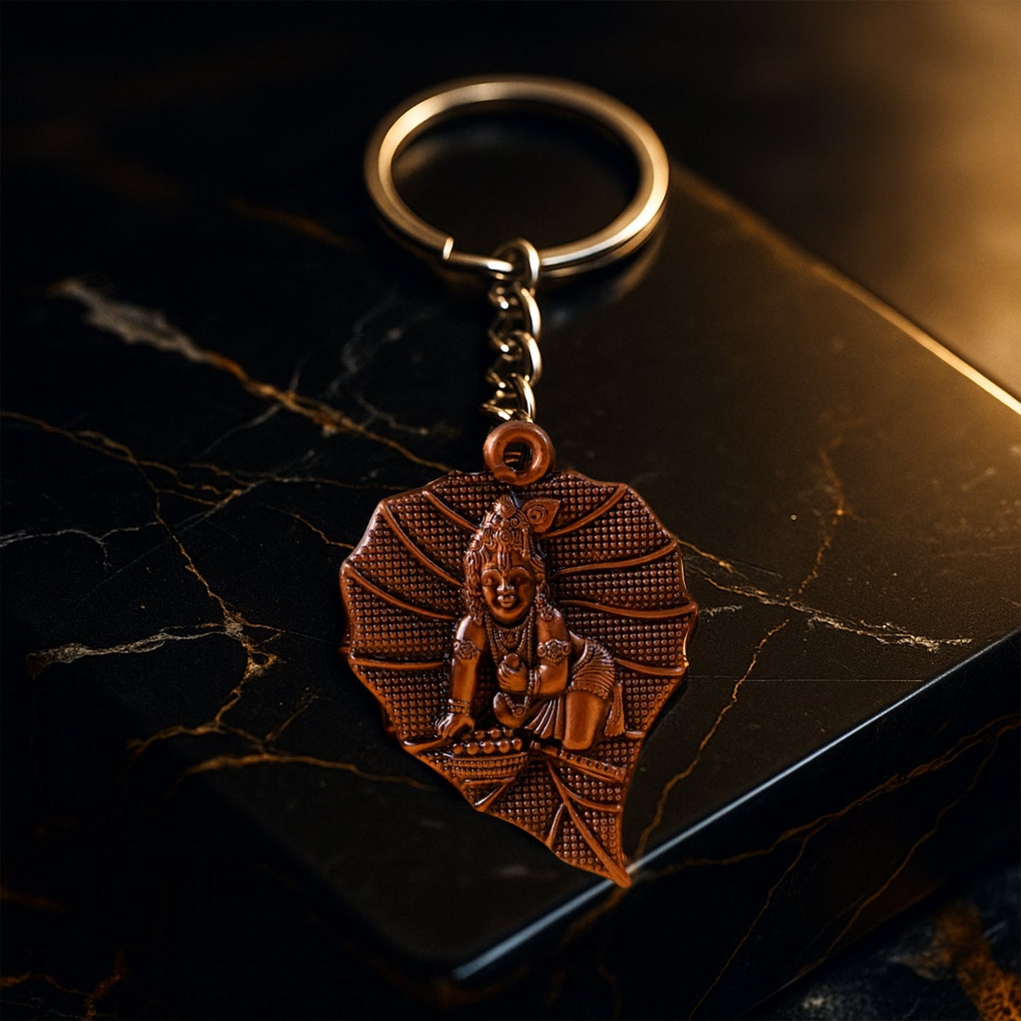 Premium Antique-Finish Metal Keychain (1 Pc) The Morsignaturekarts