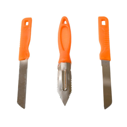 3in1 Multipurpose Stainless Steel Classic Kitchen Knife Set of 3 signaturekarts