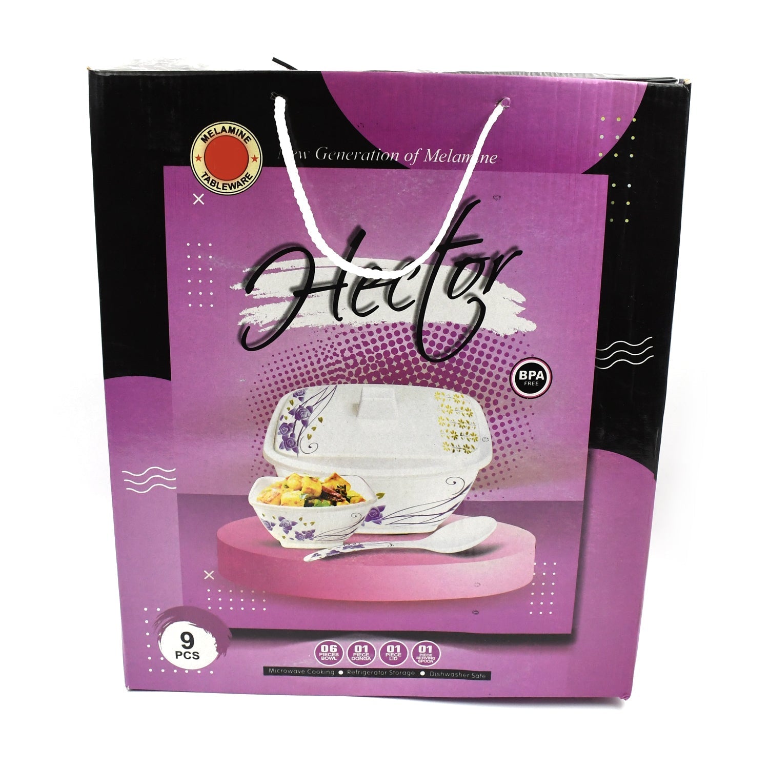 Hector High Quality Dinning Dinner / Pudding Set (9 Pcs set) Signaturekarts