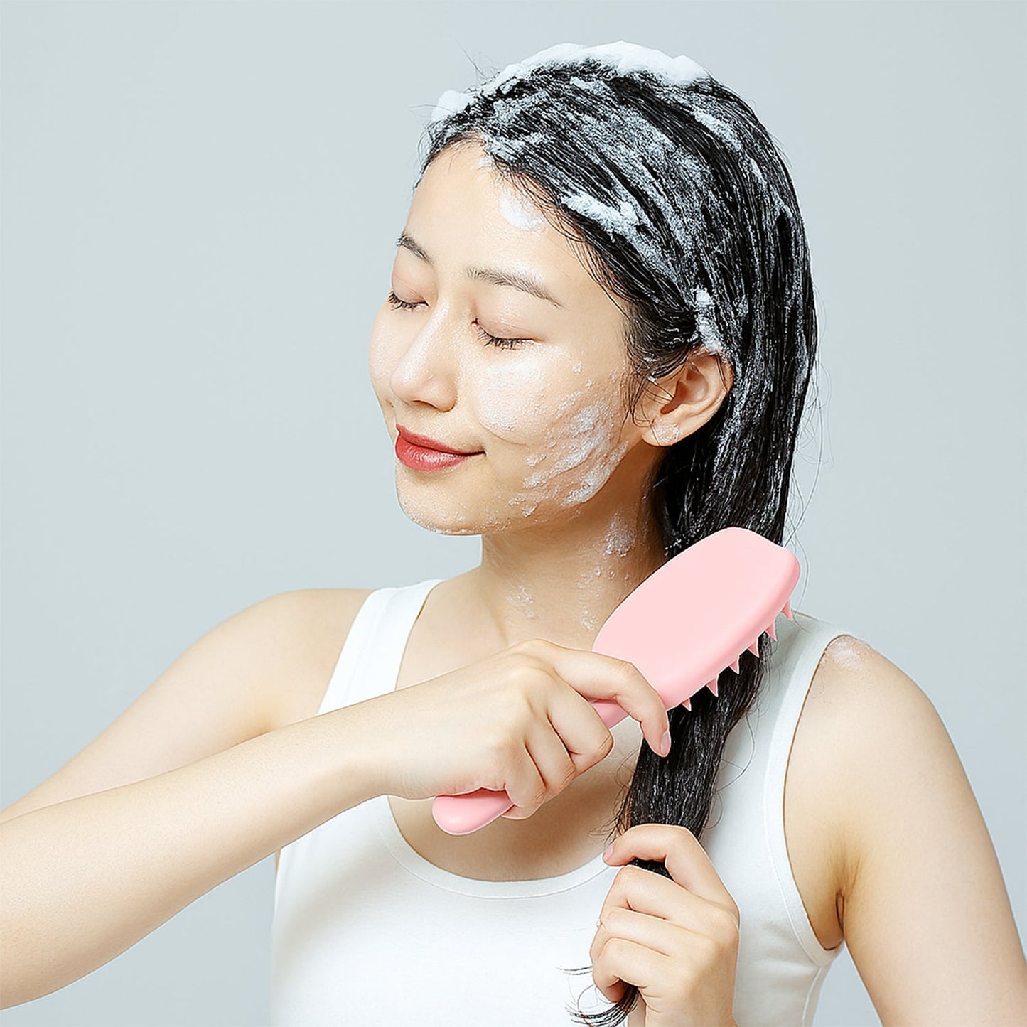 Multipurpose Silicone Scalp Massager Shampoo Brush (1 Pc) Signature Kart