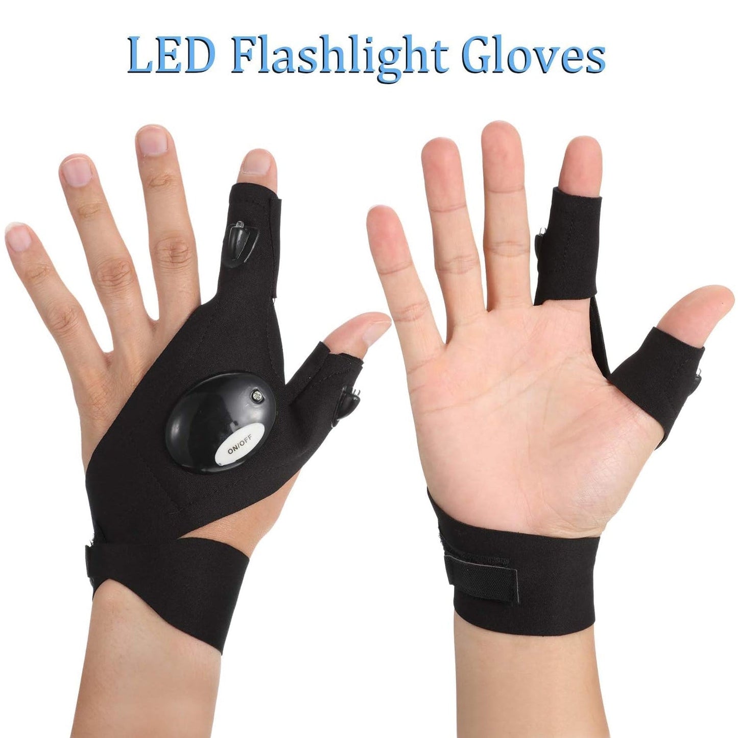 LED Flashlight Gloves Gifts for Men (Hand Gloves Light / 1 Pair) Signaturekarts