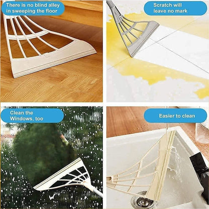 Durable Eco-Friendly Broom with Scraper Your Brand