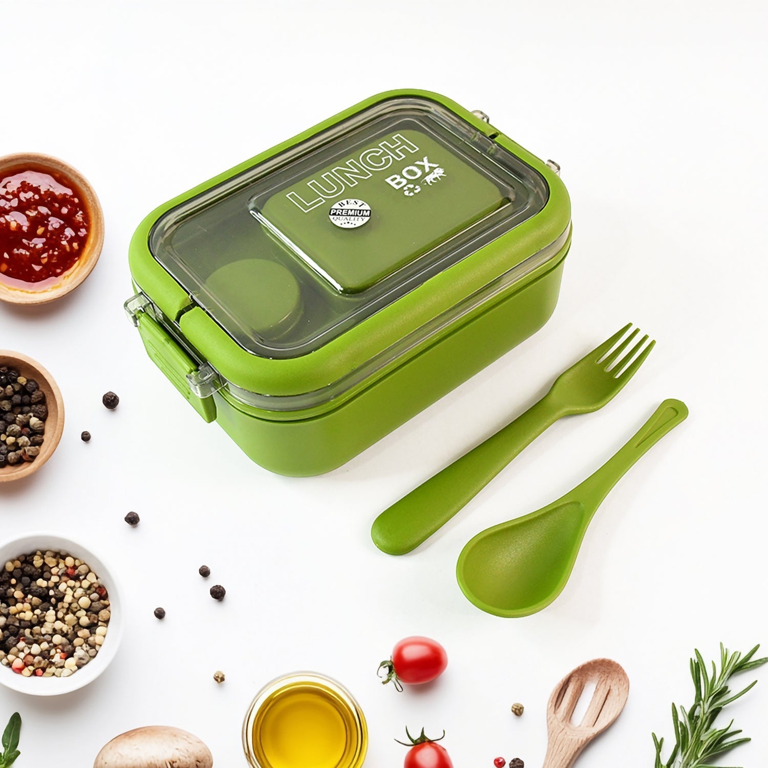 Magic Lunch Box with Leakproof Compartments (1 Pc) Signature Kart