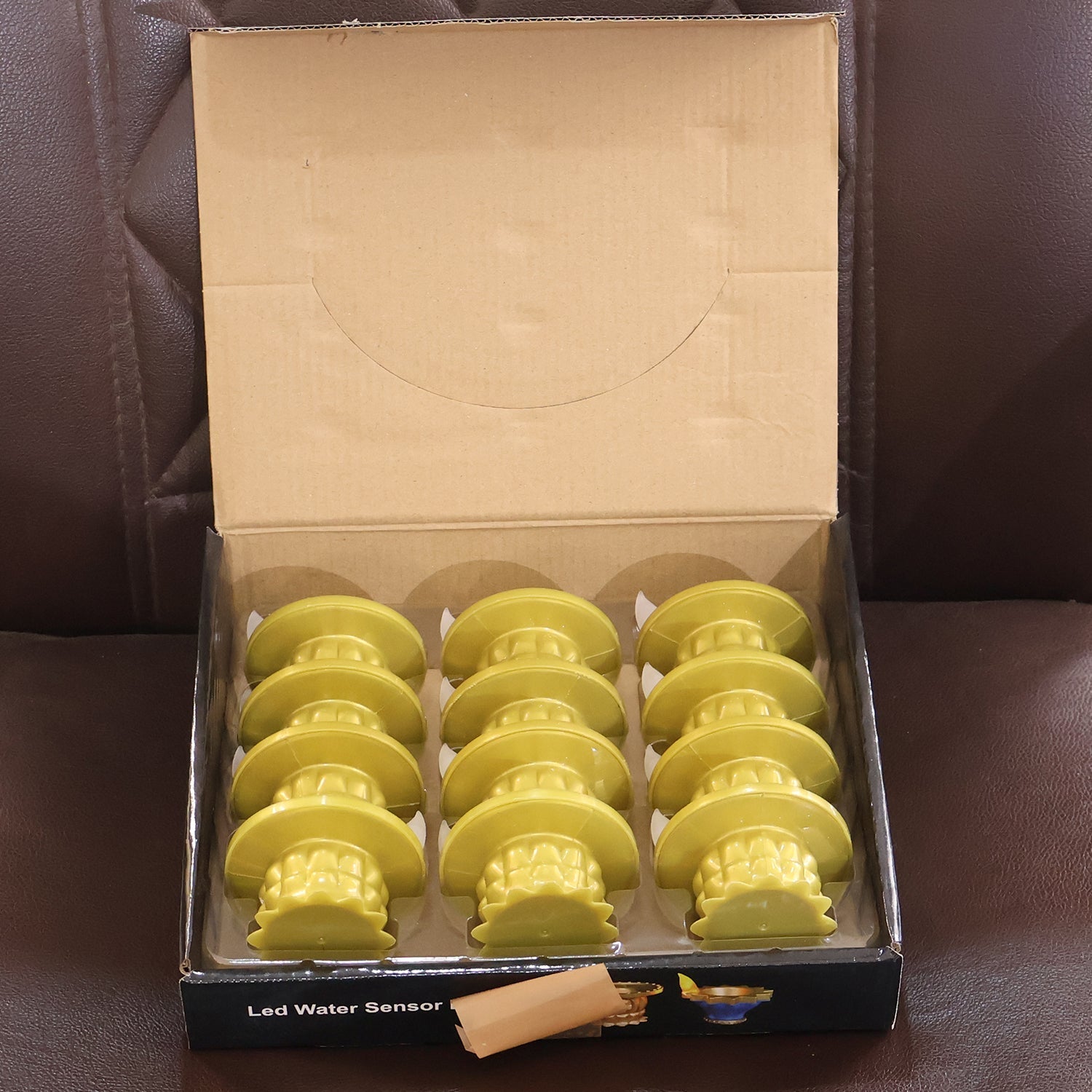 Set of 12 Water Sensor LED Golden Diyas signaturekarts