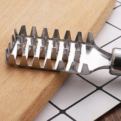 Stainless Steel Fish Scale Remover Scraper – Sawtooth Kitchen Tool signaturekarts