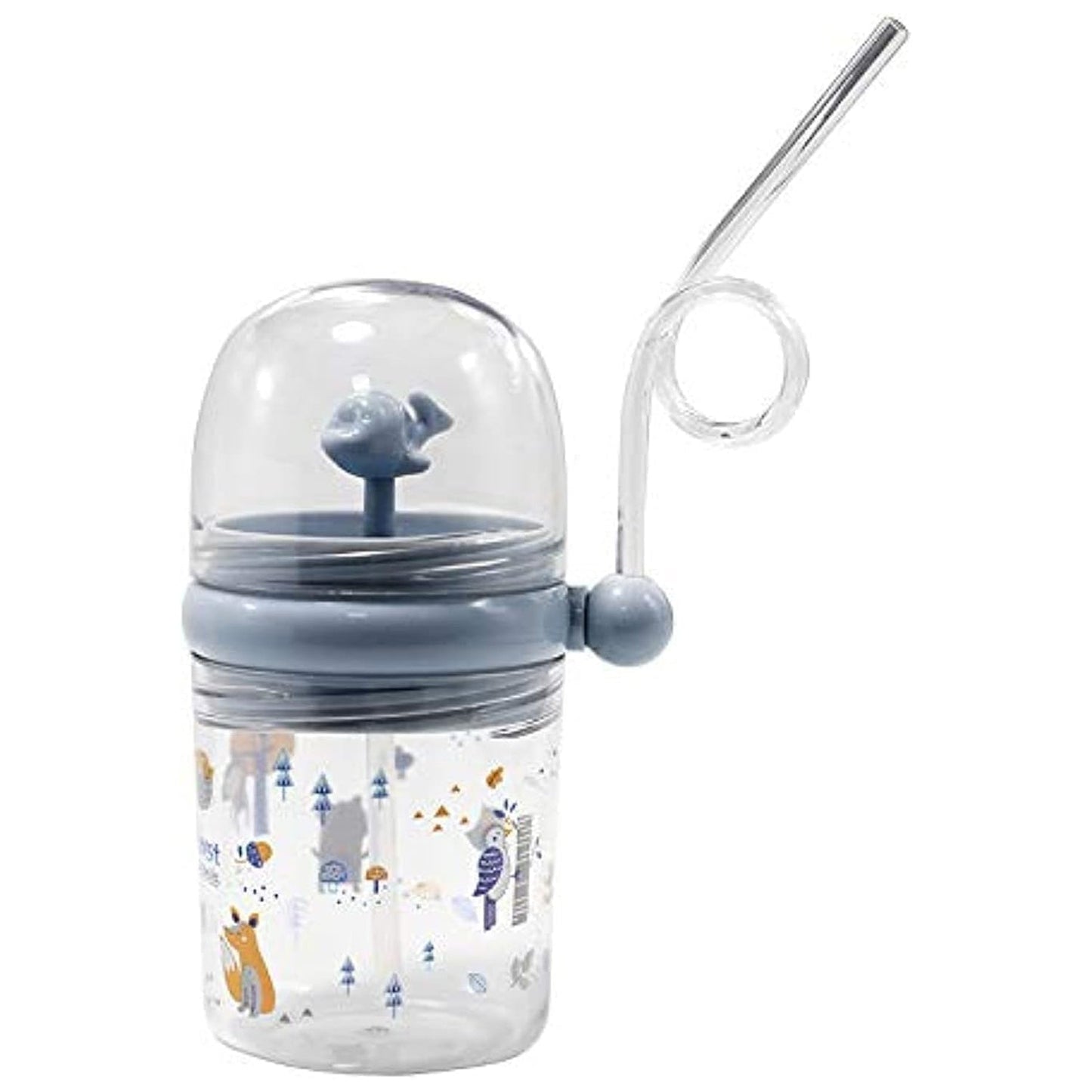 Whale Spray Sippy Cup (1 Pc): Straw, Lid, Spill-Proof, Fun Water Play Signaturekarts