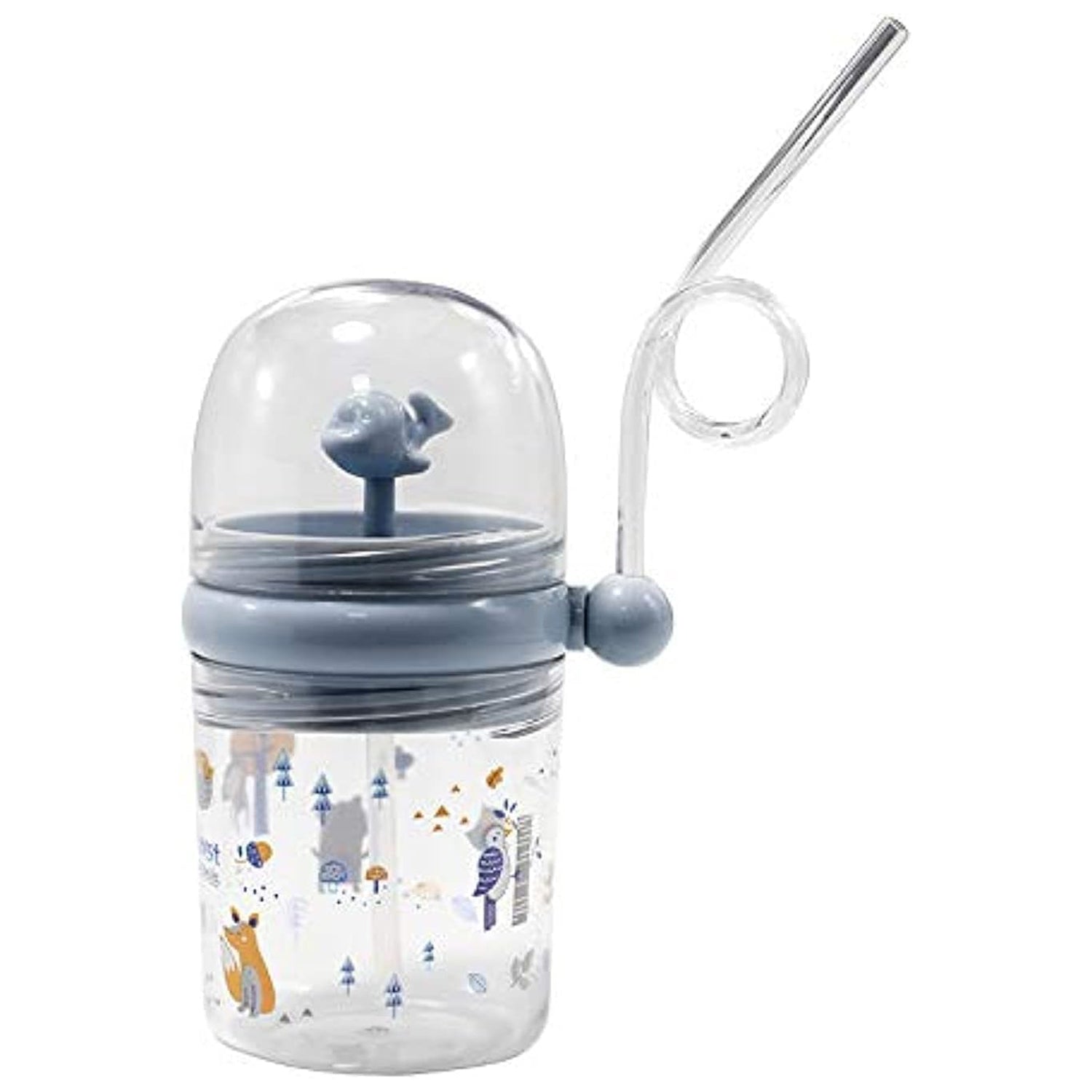 Whale Spray Sippy Cup (1 Pc): Straw, Lid, Spill-Proof, Fun Water Play Signaturekarts