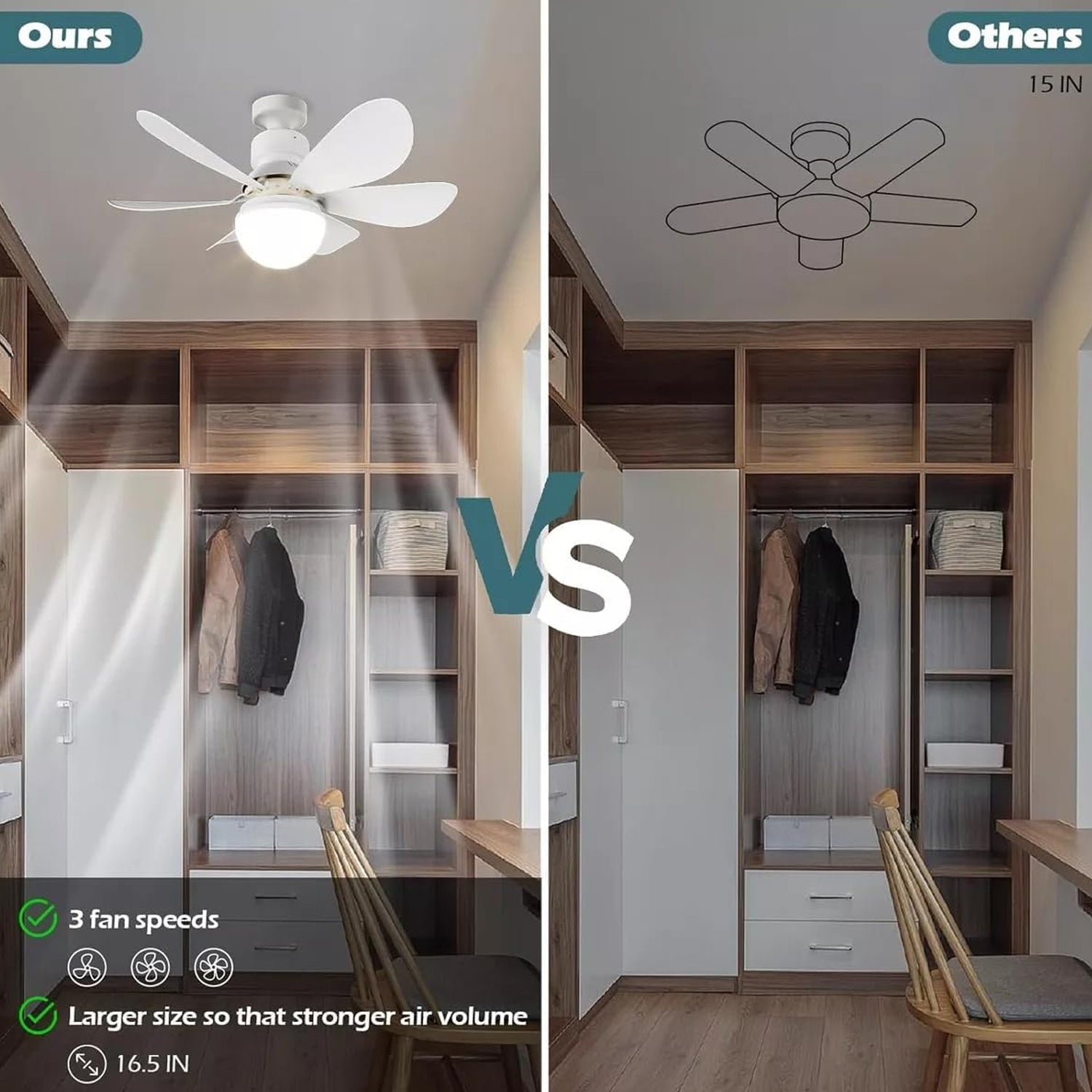 40W LED Ceiling Fan Remote Control Signaturekarts