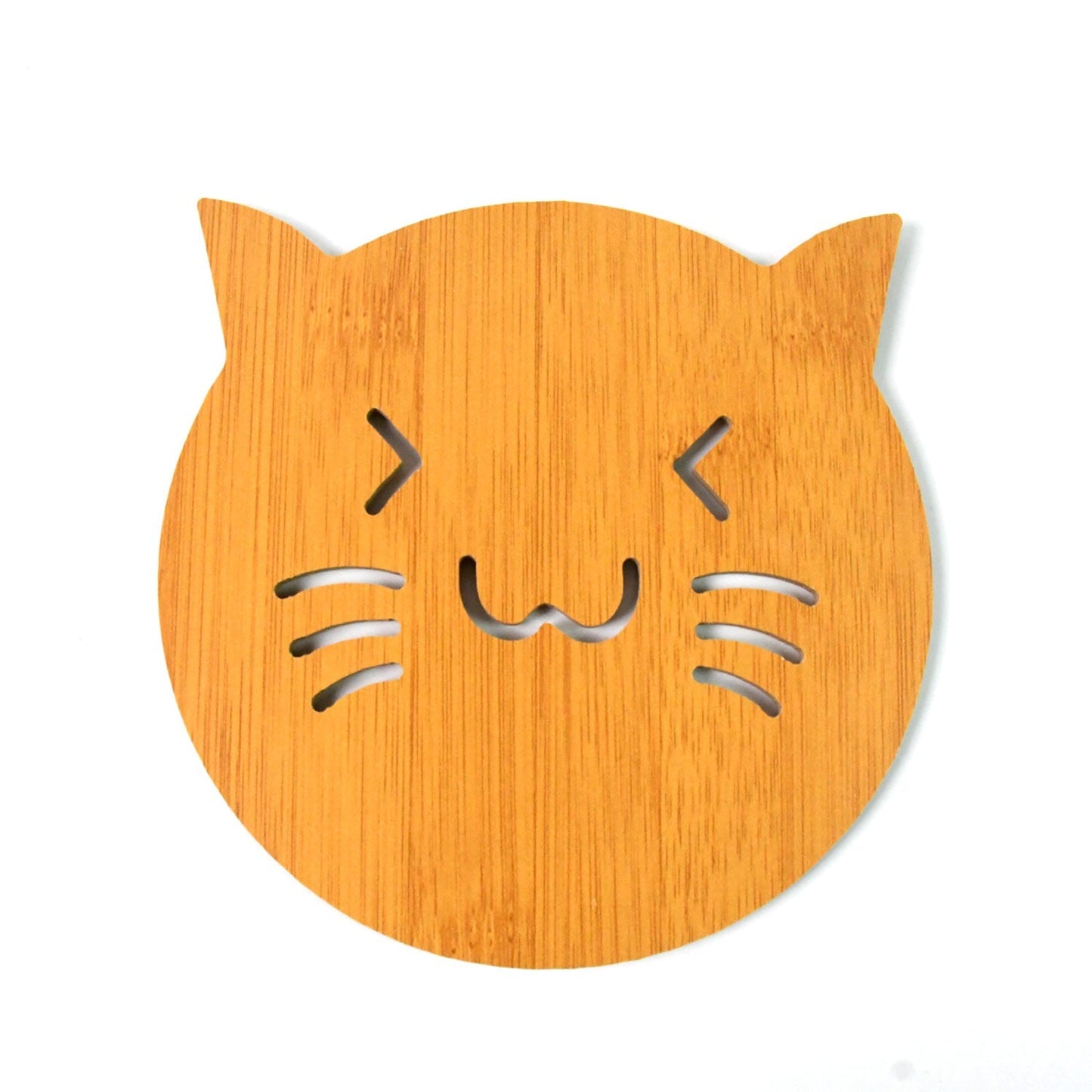 Square Bamboo Wood Table Place mat Hot Pot Cup Mat Tea Coaster(14×14 Cm / 1 Pc) Signaturekarts