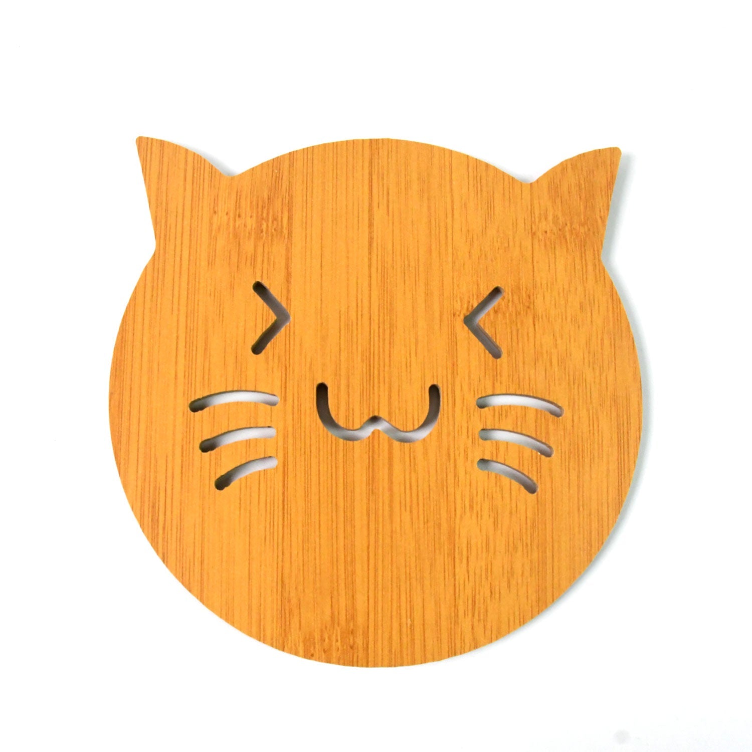 Square Bamboo Wood Table Place mat Hot Pot Cup Mat Tea Coaster(14×14 Cm / 1 Pc) Signaturekarts