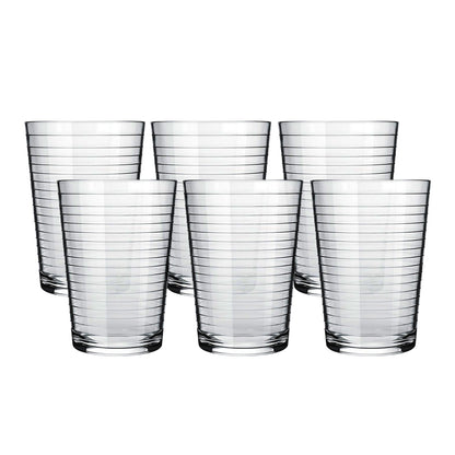 Apex Pyramid Ringo Plastic Glass – 300ml Approx | Durable, Crystal-Clear Tumbler Signature kart