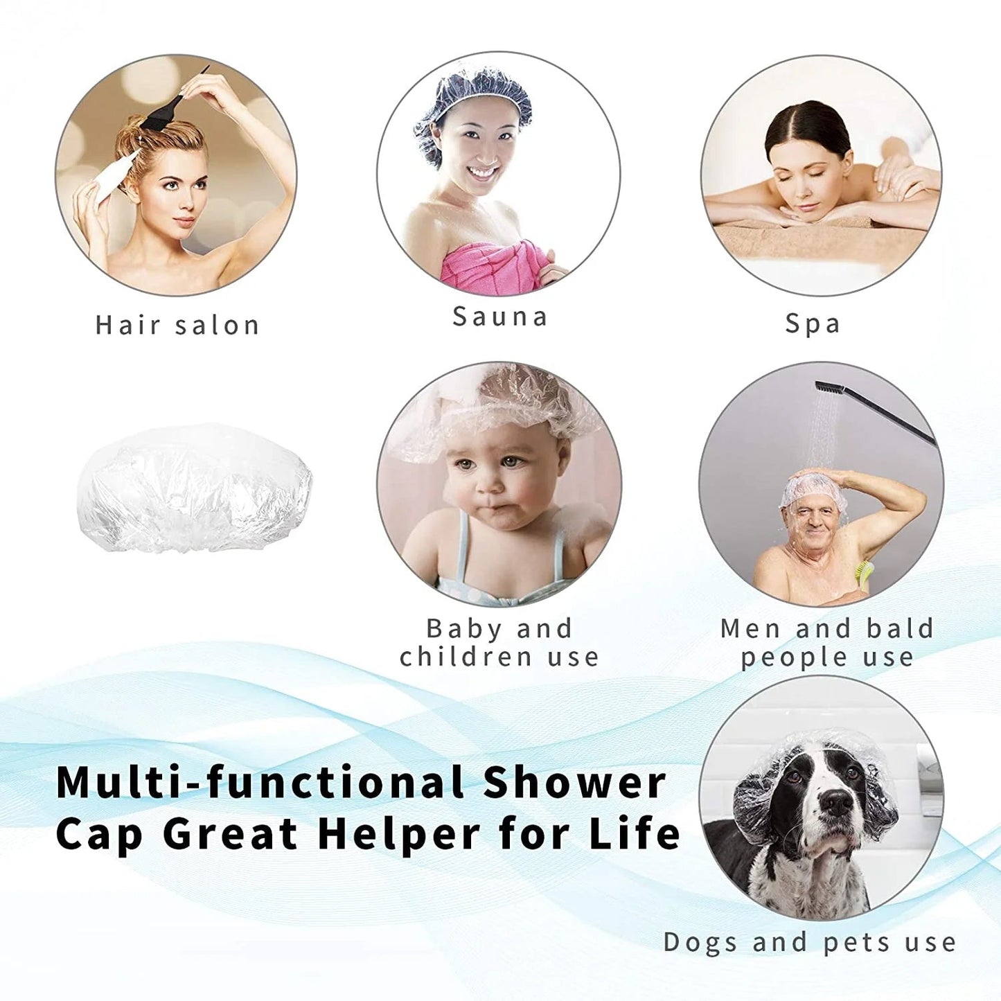 Disposable Shower Caps for Women (1 Pc) signaturekarts