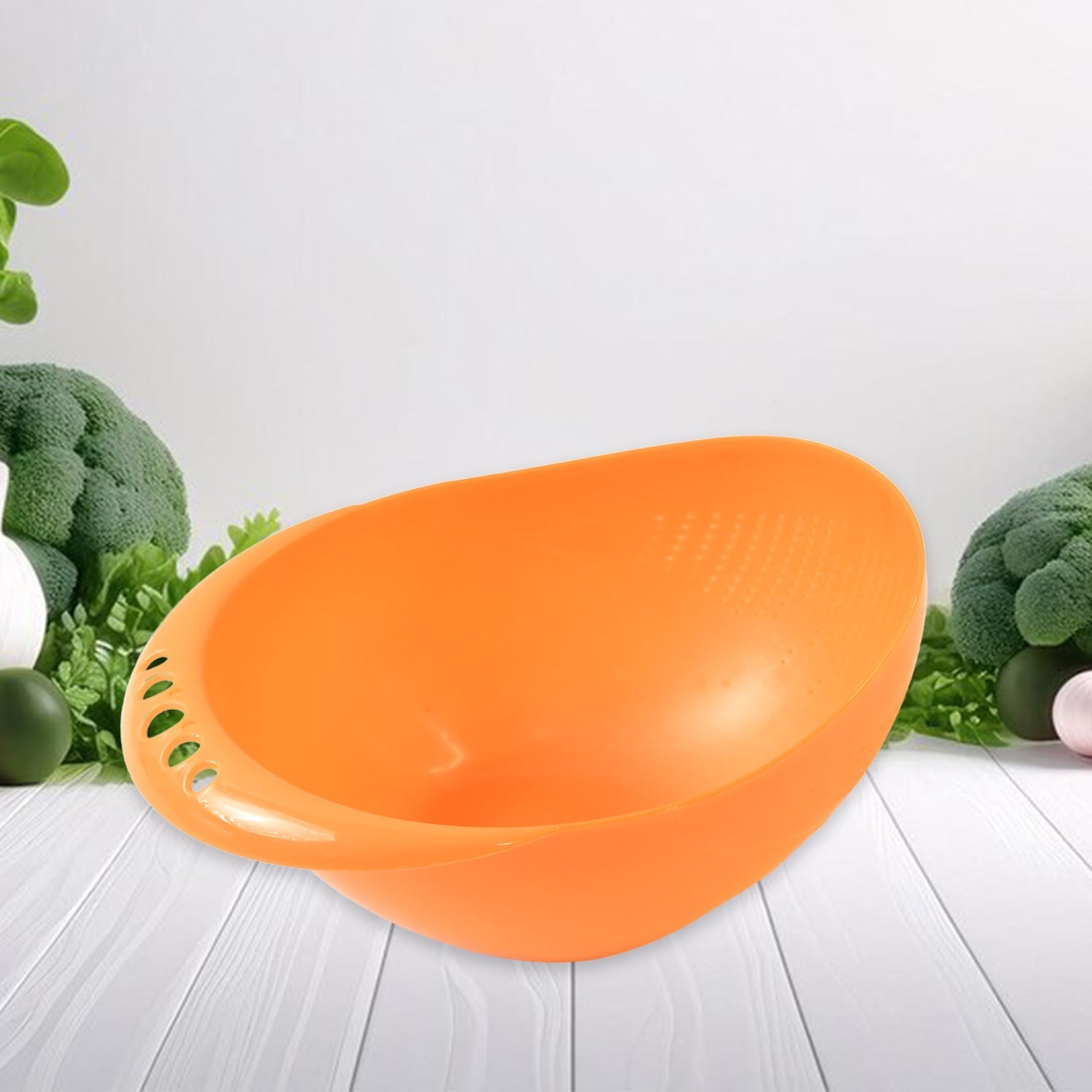 Virgin Rice Bowl Plastic Strainer, Water Strainer | Vegetable & Fruits Washing signaturekarts