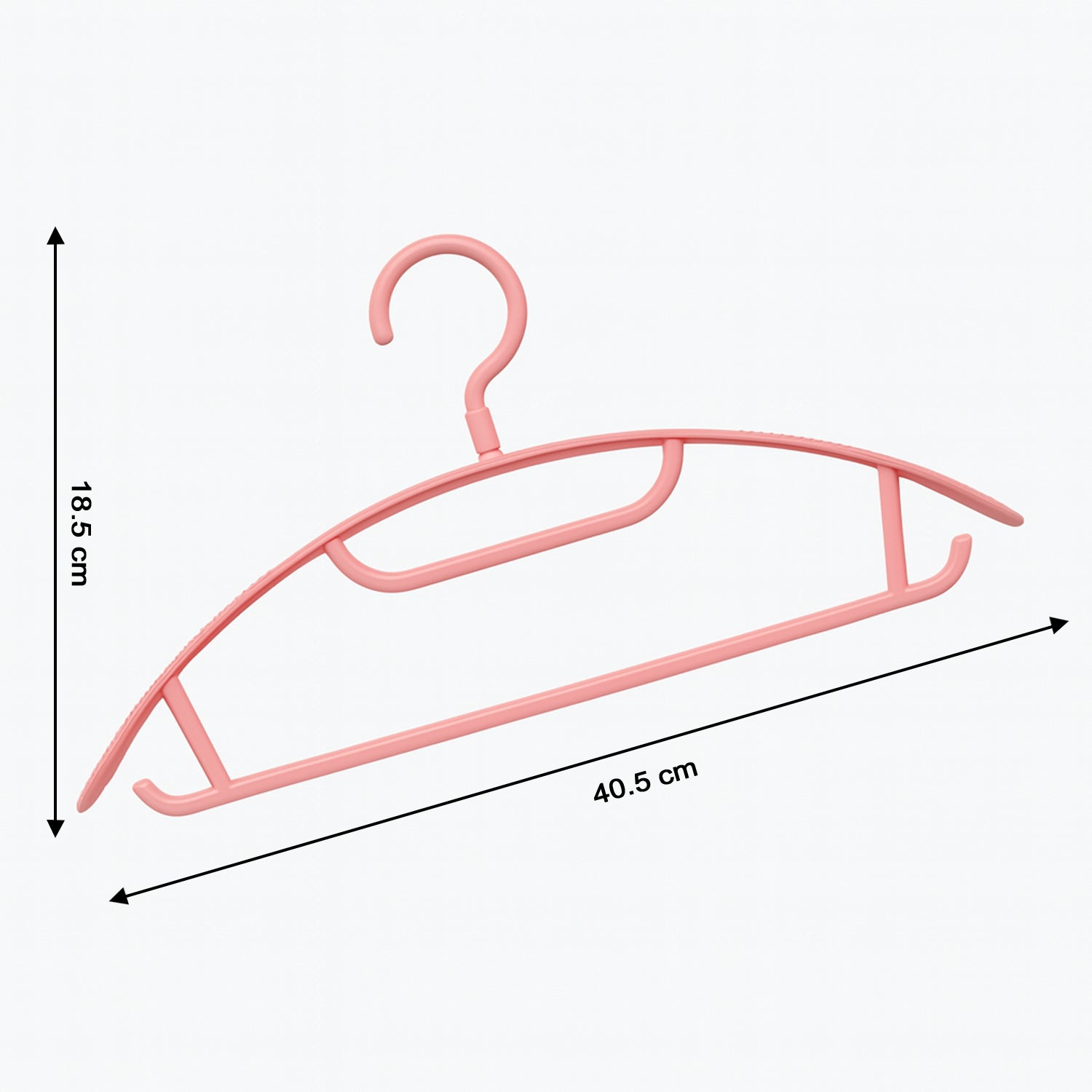 Ganesh Set of 6 Durable Plastic Cloth Hangers signaturekarts