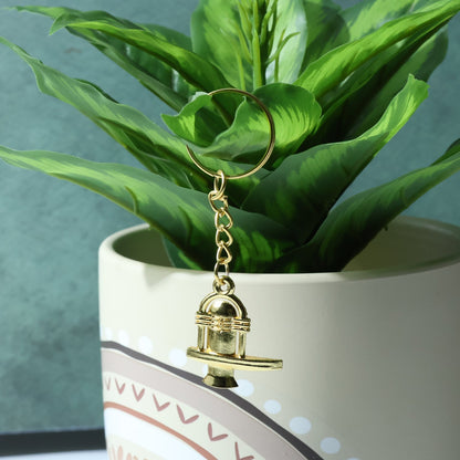 Shivling Golden Metal Keychain (1 Pc) signaturekarts