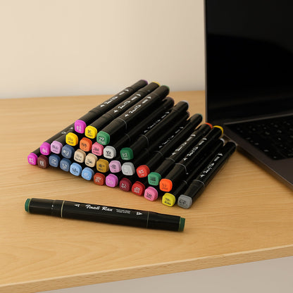 Dual-Tip Sketch Markers Set (48 Pc) The Morsignaturekarts