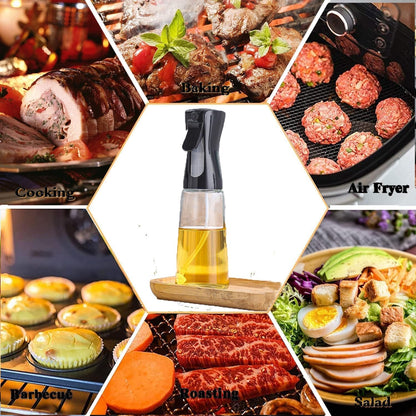 Glass Premium Oil Spray Bottle - (300 Ml Approx / 1 Pc) signaturekarts