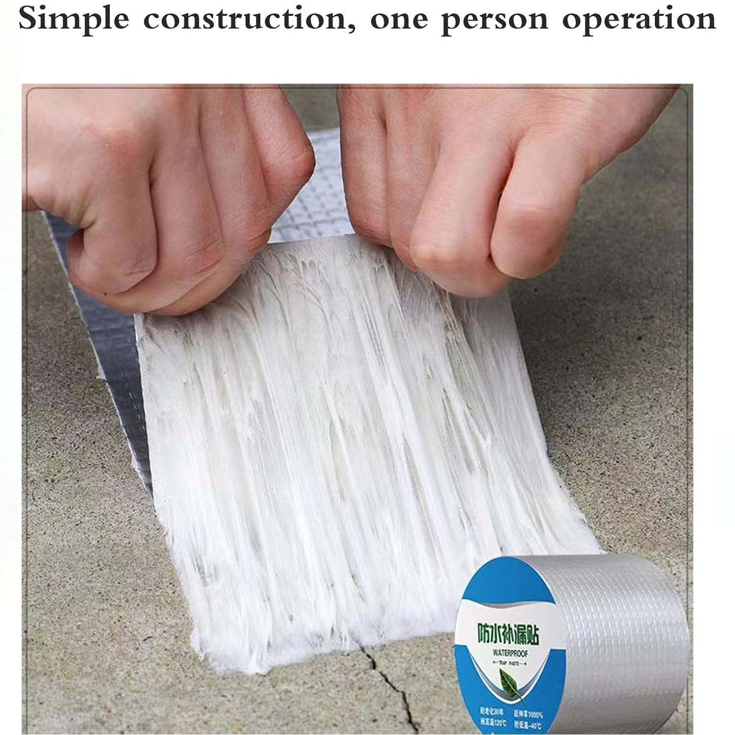 Self-Adhesive Insulation Resistant Aluminium Foil Duct Tape Roll (0.8mm) Your Brand