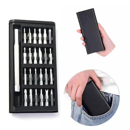 Aluminium 24 in 1 Precision Screwdriver Set, Screwdriver Tool Set (24 Pcs Set) Signaturekarts