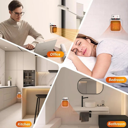 600W Wall-Mounted Plug-In Room Heater (1 Pc / With Conveter) Signaturekarts