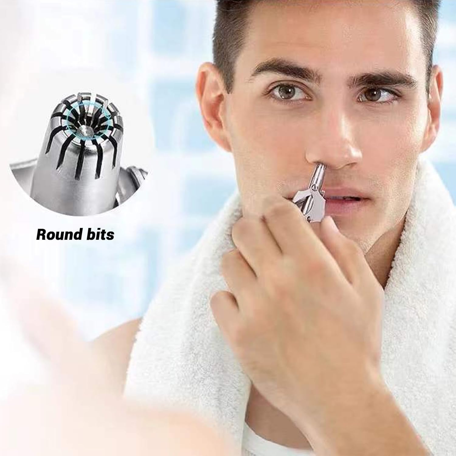 Stainless Steel Painless Nose Hair Remover (1 Pc) Signature kart