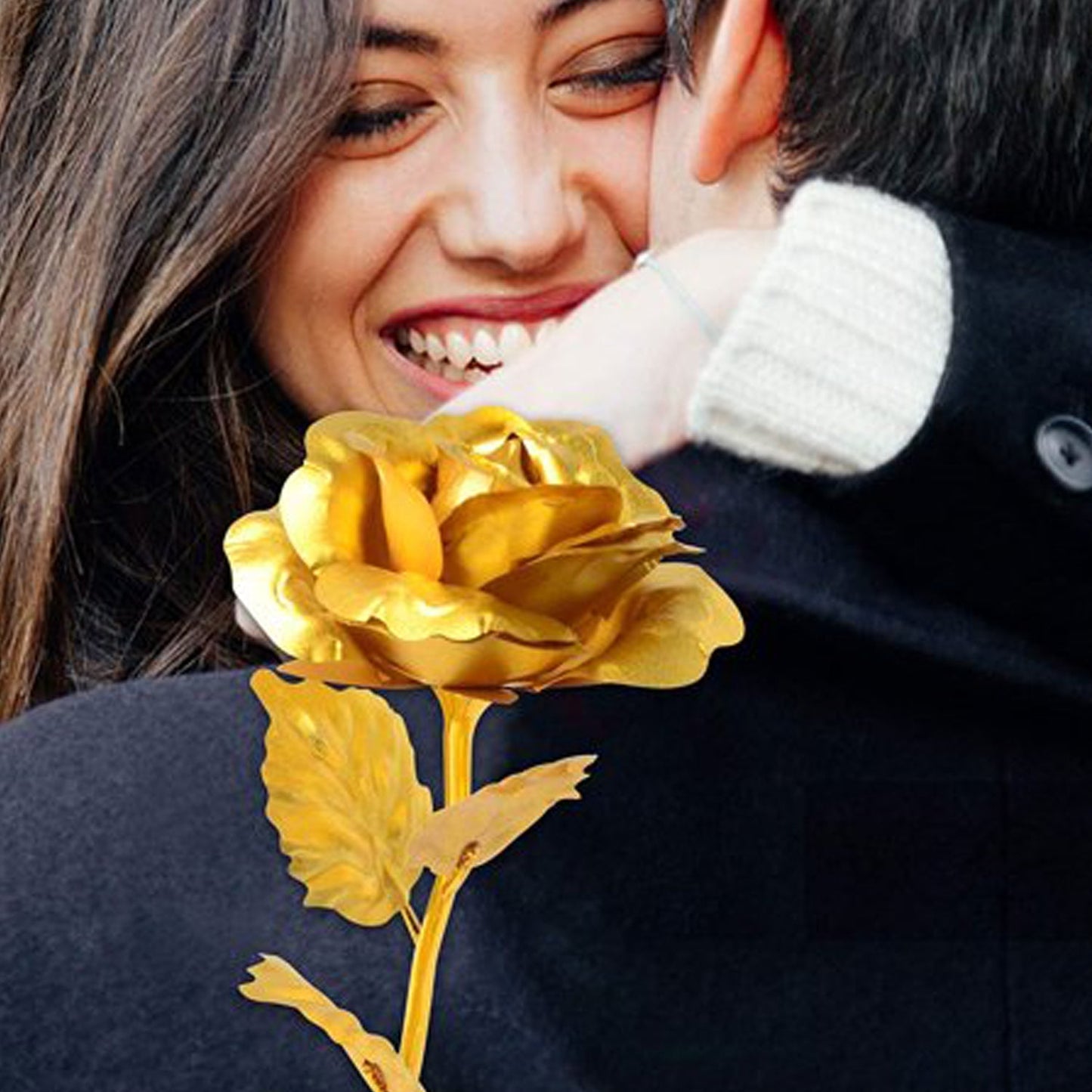 Luxury Decorative Gold Plated Artificial Golden Rose with Premium Box signaturekarts