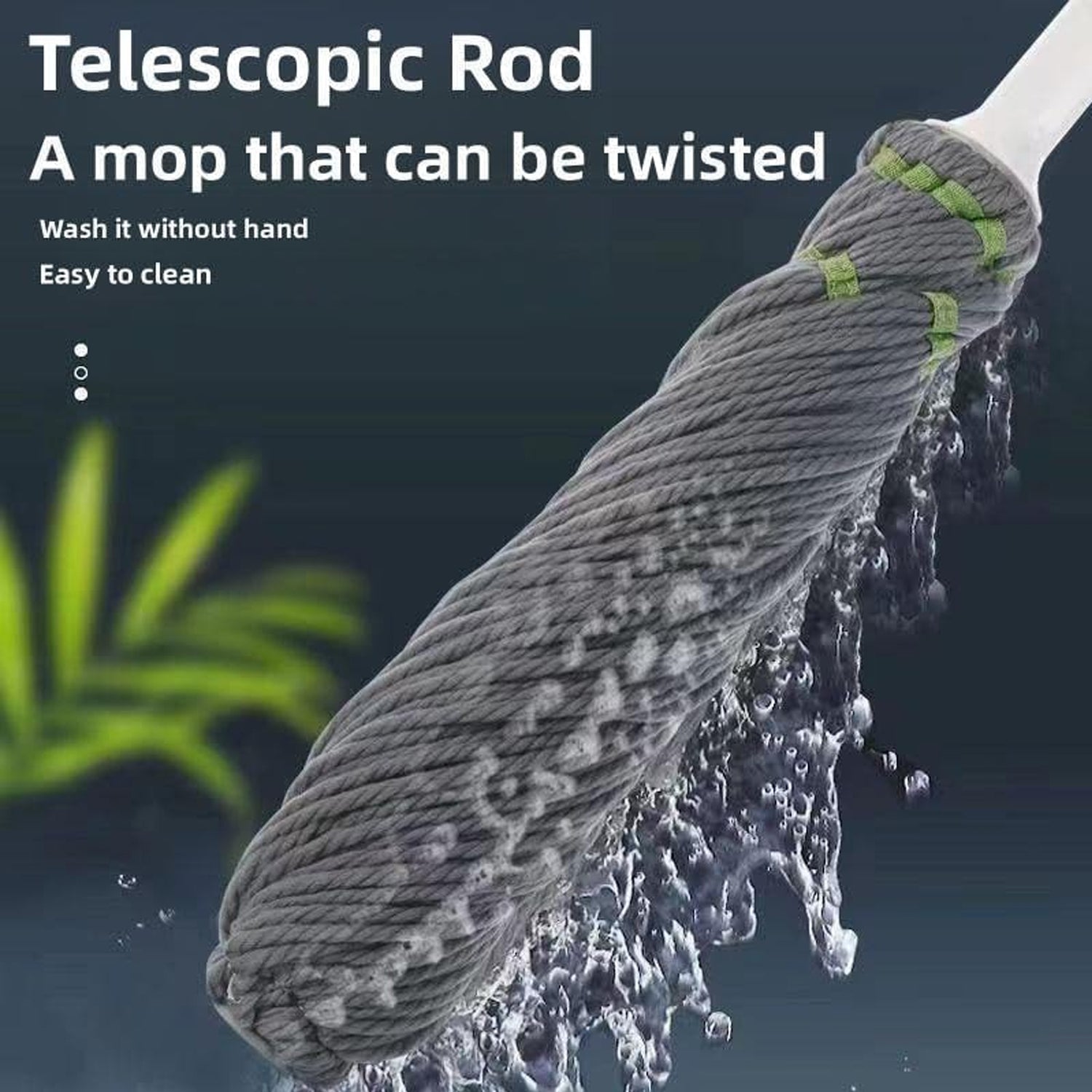Squeeze Twist Mop Self Wringing Mop, Stainless Steel Handle (1 Pc) Signature kart
