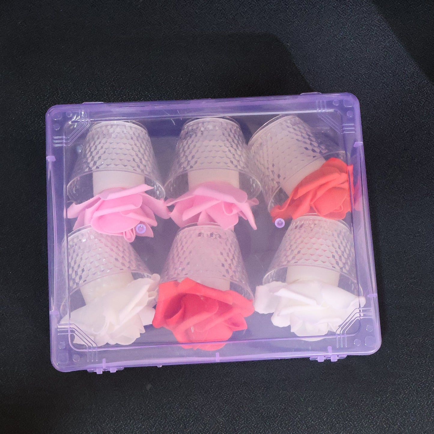 LED Rose Flower Decorative Flameless Tealight Candles - (6 Pc / Set) signaturekarts