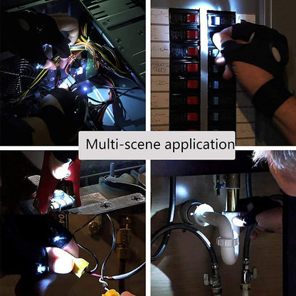 LED Flashlight Gloves Gifts for Men (Hand Gloves Light / 1 Pair) Signaturekarts