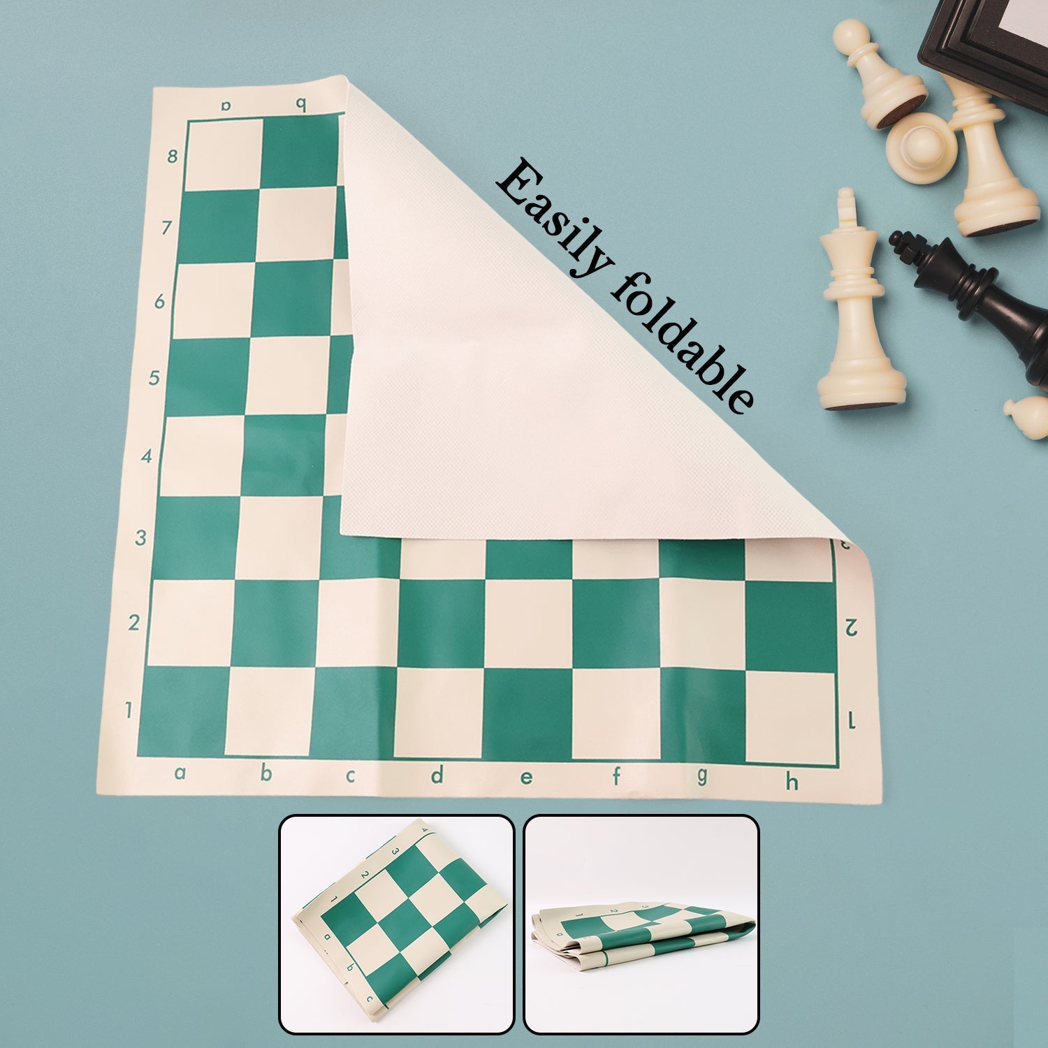 Big Premium Portable Chess Set Plastic Chess Pieces (1 Set) Signature Kart