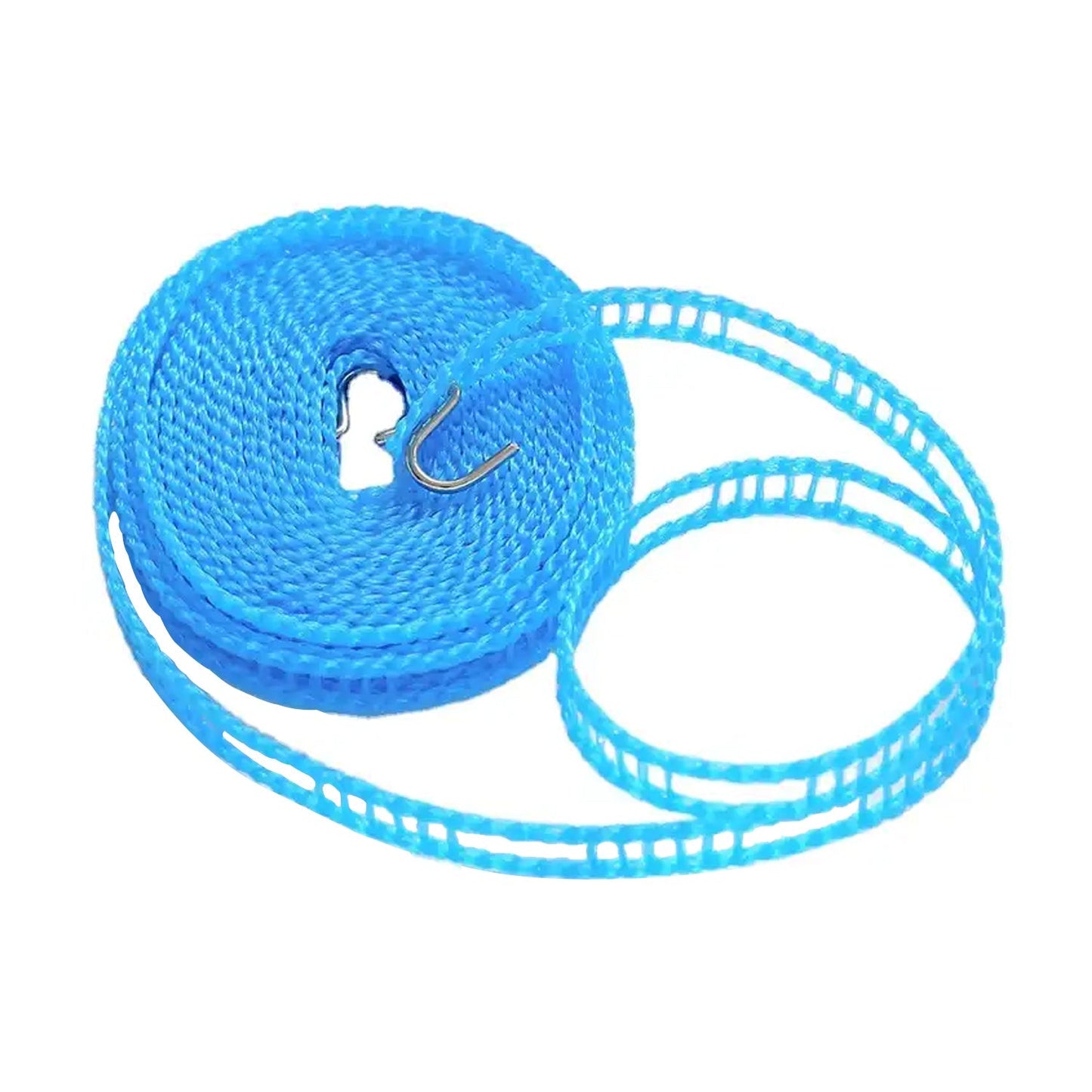 3 Meter Anti-Slip Clothesline Rope - Nylon, Hooks, Indoor/Outdoor signaturekarts