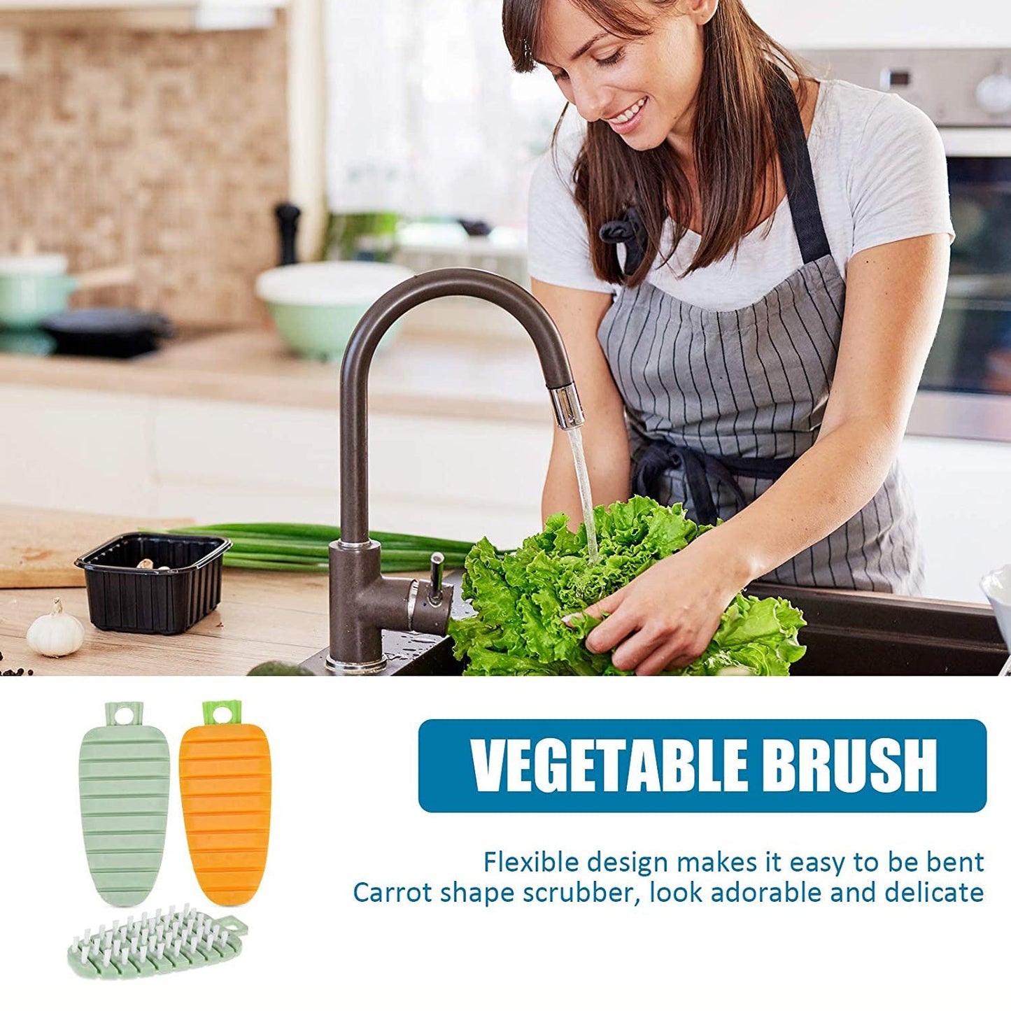 Plastic Fruit & Vegetable Brush (1 Pc) Signature kart