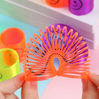 Multicolor Magic Smiley Spring, Spring Toys, Slinky spring toy(12 Pcs Set) signaturekarts