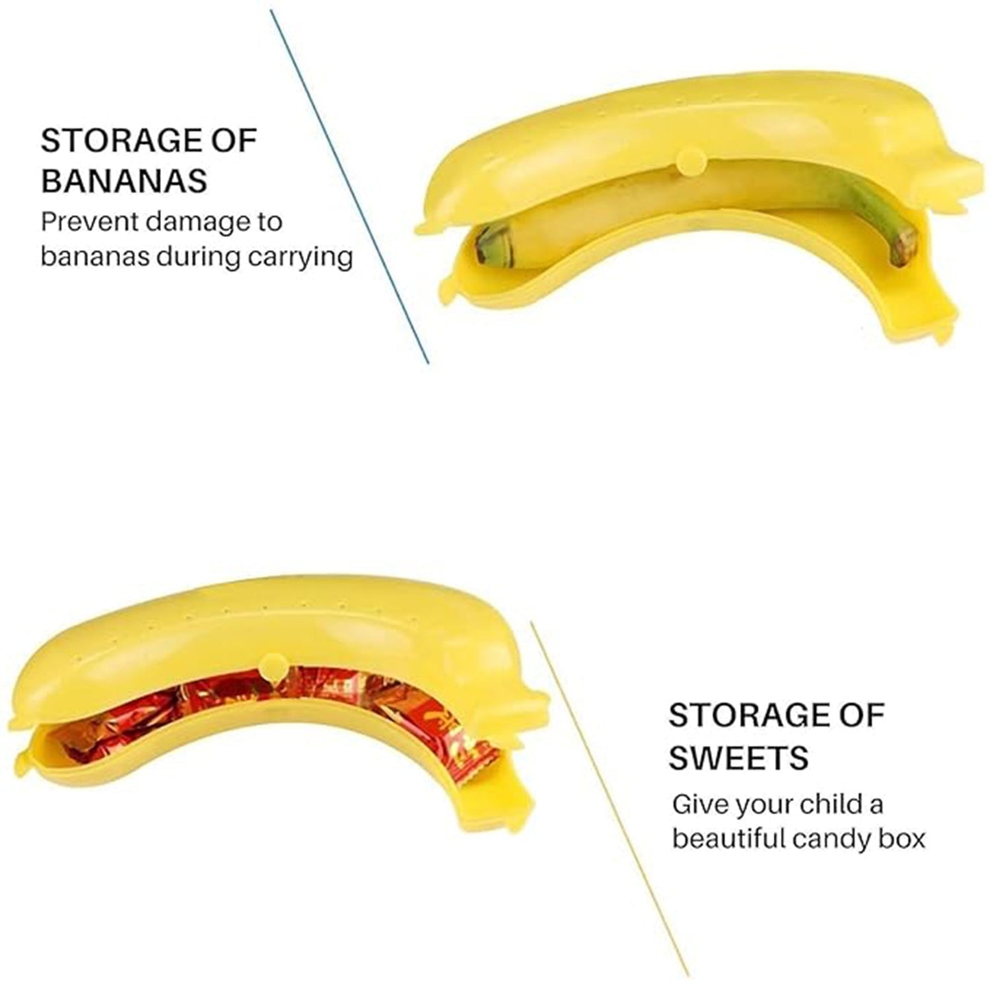 Banana Case Lunch Box Yellow Signature Kart