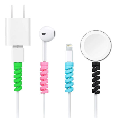 Spiral Charger Cable Protector for All Universal Cable (Pack of 10) signaturekarts