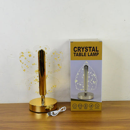 Luxury Golden Crystal LED Table Lamp (1 Pc) signaturekarts