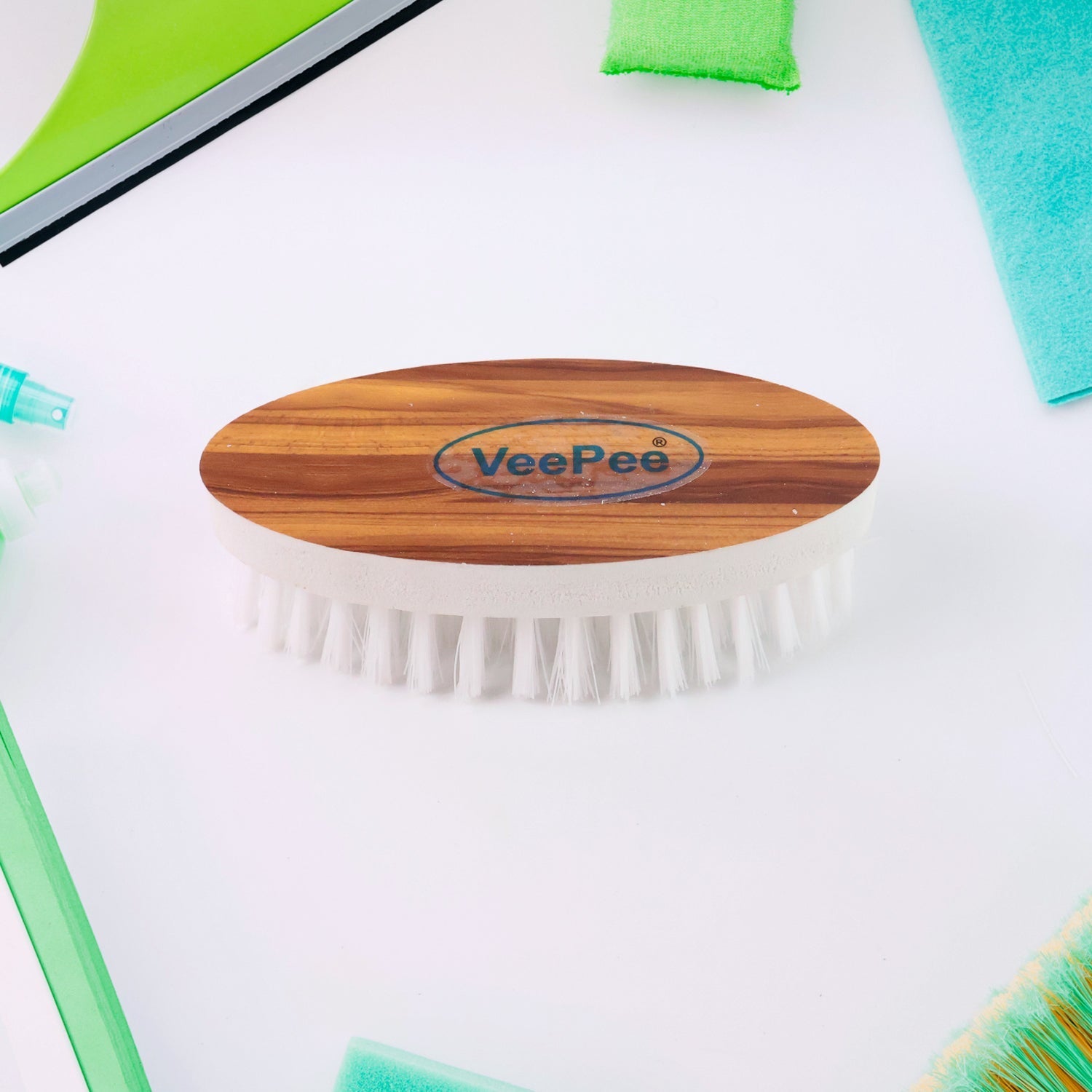 VeePee Oval Cloth Washing Brush Set (4 Pc) Signature Kart