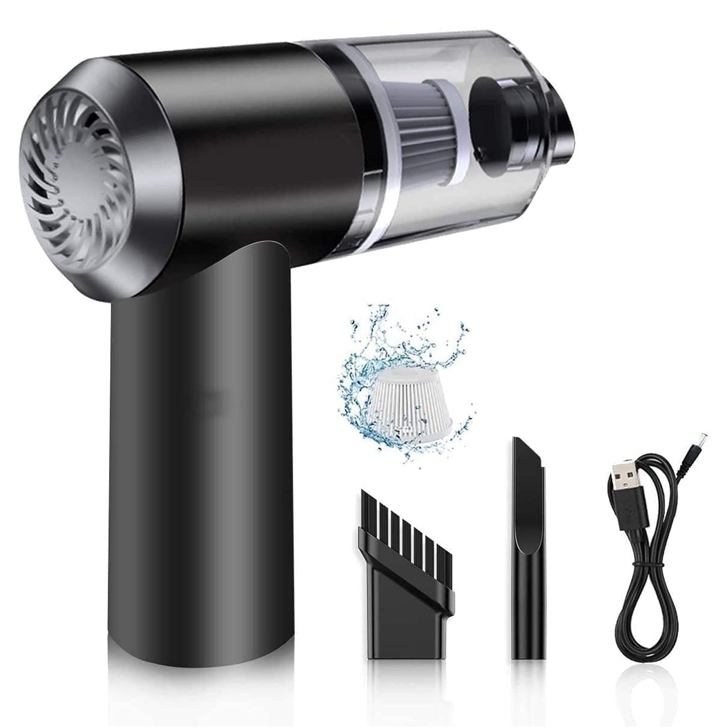 2 in 1 Wireless Vacuum Cleaner – 120W Handheld USB Rechargeable for Home & Car (1 Pc) signaturekarts