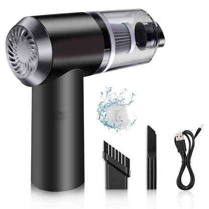2 in 1 Wireless Vacuum Cleaner – 120W Handheld USB Rechargeable for Home & Car (1 Pc) signaturekarts
