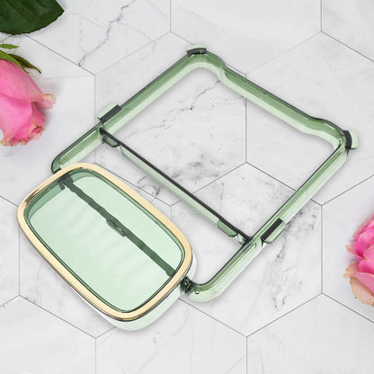 2-in-1 Self-Adhesive Towel Hanger & Soap Holder Stand (1 Pc) Signature Kart