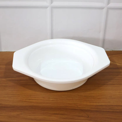 Premium Plastic Serving & Mixing Bowl with Easy-Grip Side Tabs (1 Pc) signaturekarts