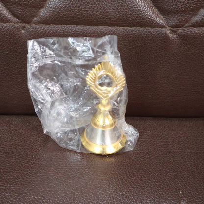 Brass and Steel Temple Ghanti (Pooja Bell) – Decorative Spiritual Accessory signaturekarts