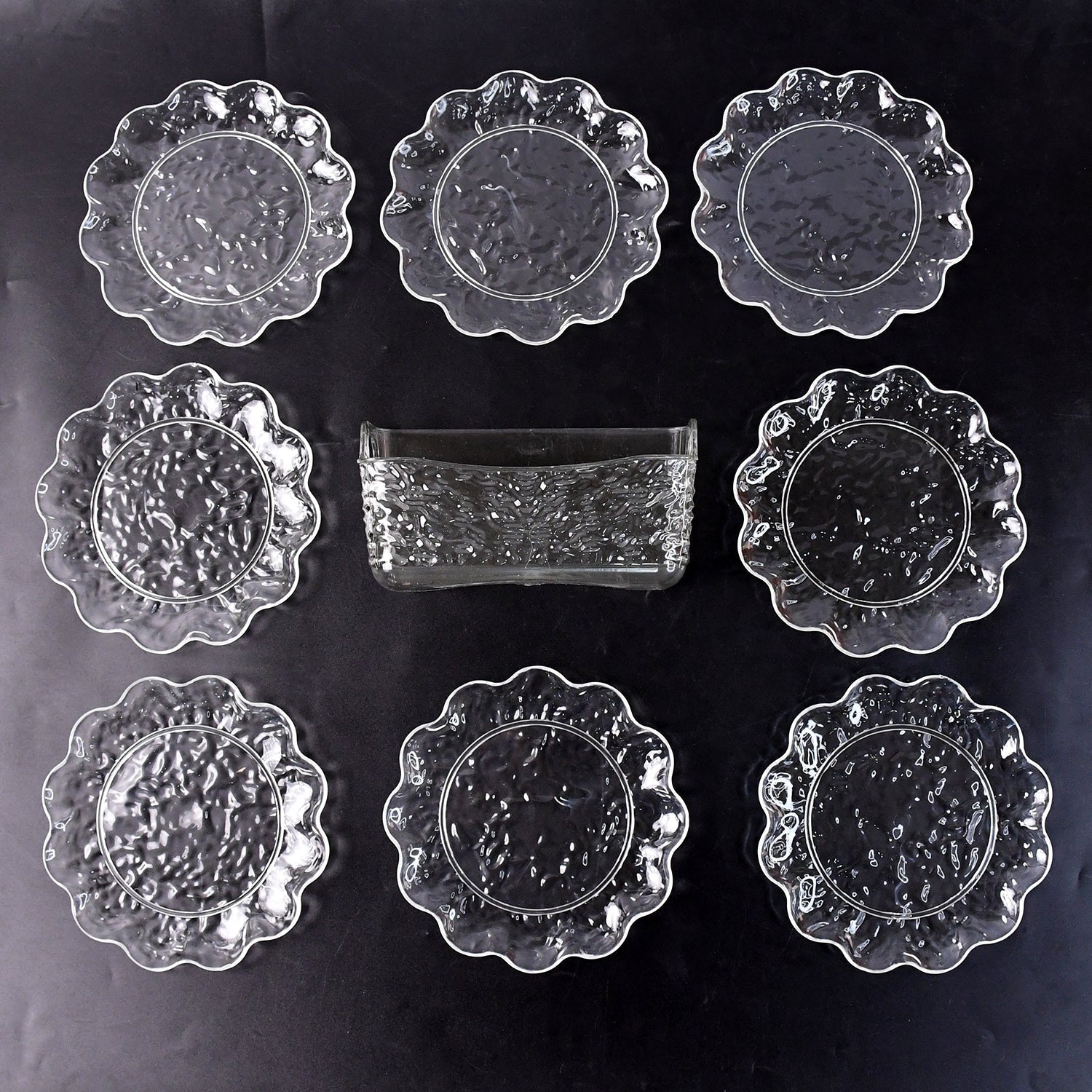 9 in 1 Plastic Bowl With Serving Tray / Plates Set Signature kart