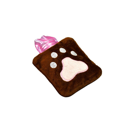 Paw Print Small Hot Water Bag with Cover for Pain Relief signaturekarts