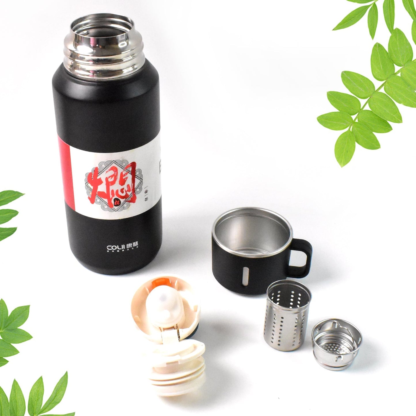 Stainless Steel Vacuum Insulated Water Bottle 900ML Approx (Mix Color) signaturekarts