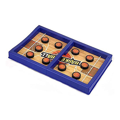Fast Sling Basketball Puck Game Paced Table Desktop Battle Ice Hockey Game signaturekarts